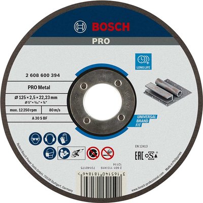 Bosch PRO A30S BF Flat Metal Cutting Disc 125mm