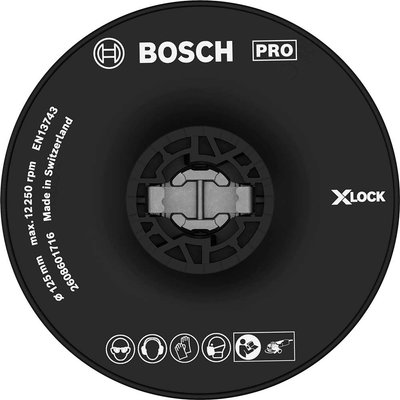 Bosch X Lock Hard Backing Pad