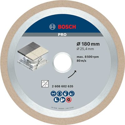 Bosch PRO Ceramic Diamond Cutting Disc 180mm