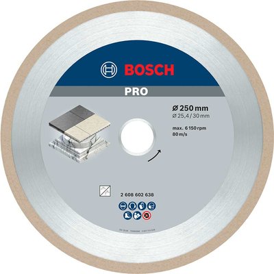 Bosch PRO Ceramic Diamond Cutting Disc 250mm