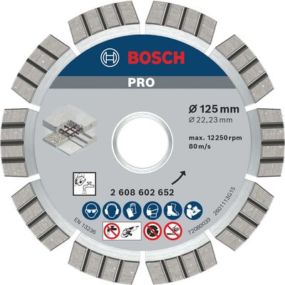 Bosch PRO Concrete Diamond Cutting Disc 125mm