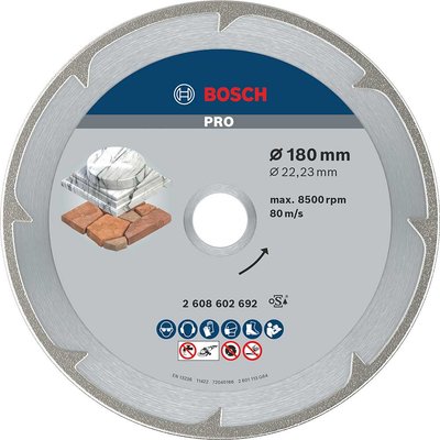 Bosch PRO Marble Diamond Cutting Disc 180mm