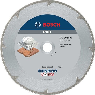 Bosch PRO Marble Diamond Cutting Disc 230mm