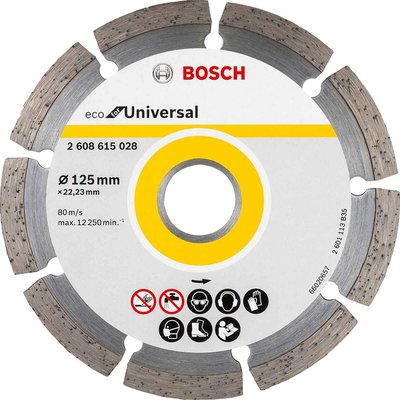 Bosch ECO Universal Segmented Diamond Cutting Disc 125mm 2mm 22mm