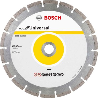 Bosch ECO Universal Segmented Diamond Cutting Disc 230mm 2.6mm 22mm