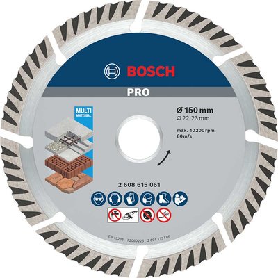 Bosch PRO Multi Material Diamond Cutting Disc 150mm
