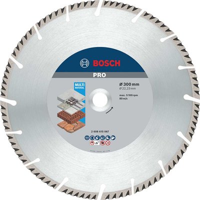 Bosch PRO Multi Material Diamond Cutting Disc 300mm