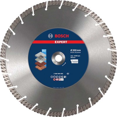 Bosch EXPERT Multi Material Diamond Cutting Disc 300mm 3mm 25.4mm