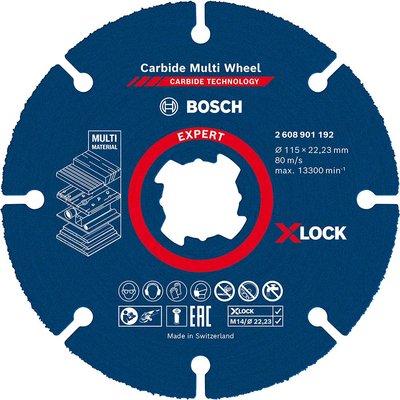 Bosch EXPERT X Lock Carbide Multi Cutting Disc 115mm Pack of 1