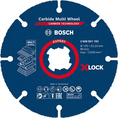 Bosch EXPERT X Lock Carbide Multi Cutting Disc 125mm Pack of 1