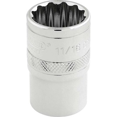 Draper 1/2" Drive Hi Torq Bi Hexagon Socket Imperial