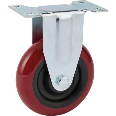 Draper Fixed Plate Fixing Polyurethane Wheeled Castor