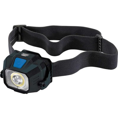 Draper COB SMD LED Wireless/USB Rechargeable Head Torch
