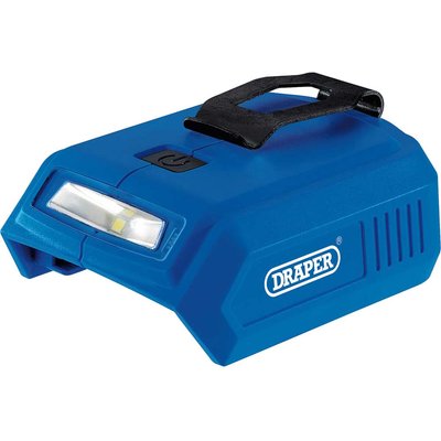 Draper LED Worklight and USB Adaptor for D20 20v Batteries