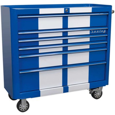 Sealey Premier Retro Style 6 Drawer Wide Roller Cabinet