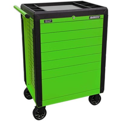 Sealey 7 Drawer Push To Open Hi Vis Tool Roller Cabinet