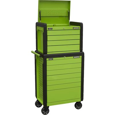 Sealey 11 Drawer Push To Open Roller Cabinet and Chest Combo