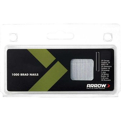 Arrow 18 Gauge Brad Nails 50mm Pack of 1000