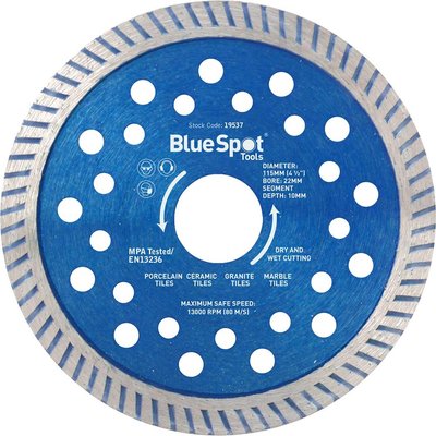 BlueSpot Turbo Cutting Disc 115mm