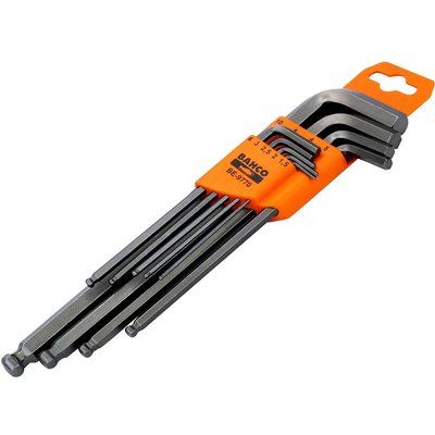 Bahco 9 Piece Ball End Hexagon Allen Key Set Metric