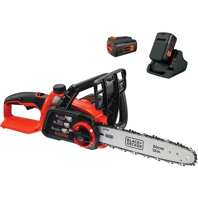 Black and Decker GKC3630L 36v Cordless Chainsaw 300mm 2 x 2ah Li-ion Battery Charger