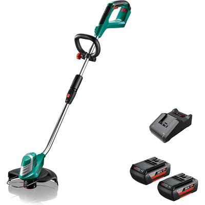 Bosch ADVANCEDGRASSCUT 36v Cordless Grass Trimmer 300mm 2 x 2ah Li-ion Battery Charger