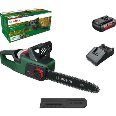Bosch ADVANCEDCHAIN 36V-35-40 36v Cordless Chainsaw 350mm 1 x 2ah Li-ion Battery Charger