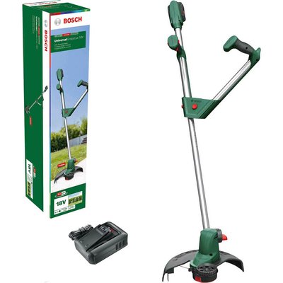 Bosch UNIVERSALGRASSCUT 18V-260 P4A 18v Cordless Grass Trimmer Edger 260mm 1 x 4ah Li-ion Battery Charger