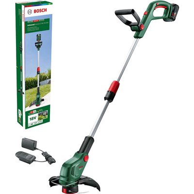 Bosch UNIVERSALGRASSCUT 18V-26-500 P4A 18v Cordless Grass Trimmer and Edger 260mm 1 x 2ah Li-ion Battery Charger