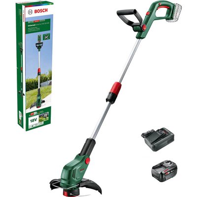 Bosch UNIVERSALGRASSCUT 18V-26-500 P4A 18v Cordless Grass Trimmer and Edger 260mm 1 x 6ah Li-ion Battery Charger
