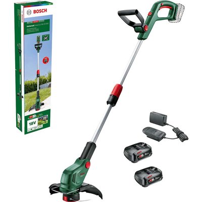 Bosch UNIVERSALGRASSCUT 18V-23-450 P4A 18v Cordless Grass Trimmer 230mm 2 x 2ah Li-ion Battery Charger