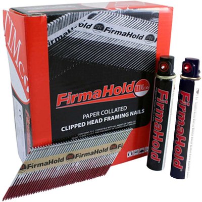 Firmahold First Fix Framing Straight Shank Bright Nails with Gas 90mm Pack of 2200