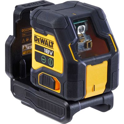 DeWalt DCLE34021 18v XR Cordless Cross Line Self Levelling Green Laser Level