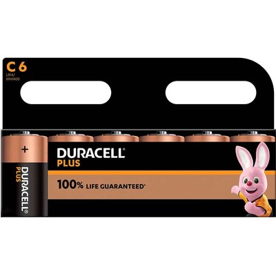Duracell C Cell Plus Power 100% Batteries