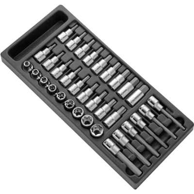 Expert by Facom 33 Piece 1/2" Drive Socket Bit Set in Module Tray 1/2"