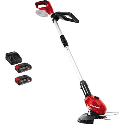 Einhell GE-CT 18 Li 18v Cordless Telescopic Grass Trimmer and Edger 240mm 2 x 2.5ah Li-ion Battery Charger