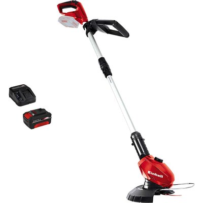 Einhell GE-CT 18 Li 18v Cordless Telescopic Grass Trimmer and Edger 240mm 1 x 4ah Li-ion Battery Charger