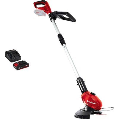 Einhell GE-CT 18 Li 18v Cordless Telescopic Grass Trimmer and Edger 240mm 1 x 2ah Li-ion Battery Charger