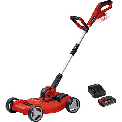 Einhell GE-CT 18/28 Li TC 18v Cordless Grass Trimmer and Edger 280mm 1 x 2.5ah Li-ion Battery Charger
