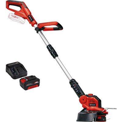 Einhell GE-CT 18/28 Li 18v Cordless Telescopic Grass Trimmer and Edger 280mm 1 x 4ah Li-ion Battery Charger