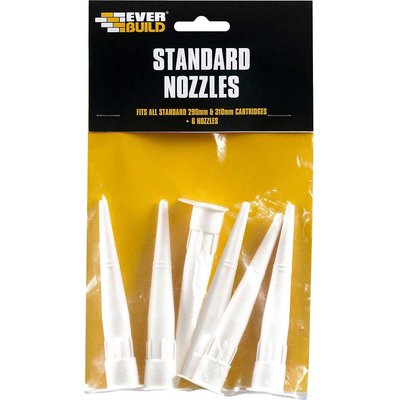 Everbuild Standard Sealant and Adhesive Cartridge Nozzles Pack of 6