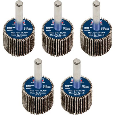 Sealey Flap Wheels Pack Of 5
