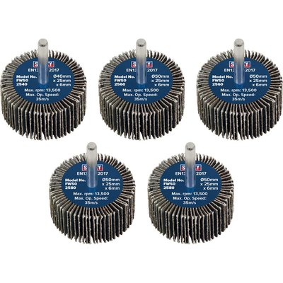 Sealey Flap Wheels Pack Of 5