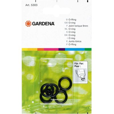 Gardena ORIGINAL Replacement O-Rings 9mm Pack of 5