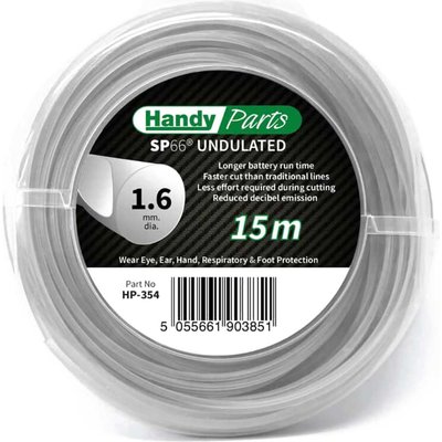 Handy SP66 Undulated Nylon Line for Cordless Grass Trimmers 1.6mm 15m