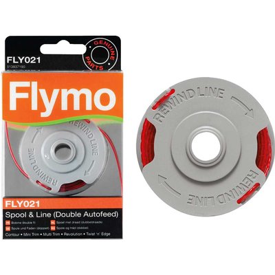 Flymo FLY021 Genuine Spool and Line for Double Autofeed Grass Trimmers Pack of 1