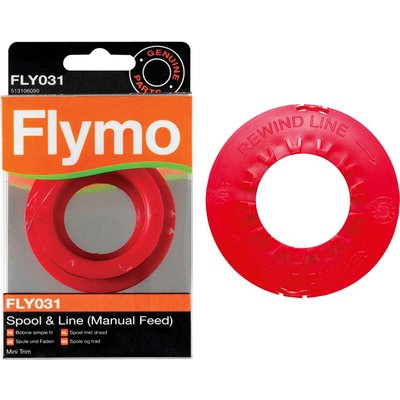 Flymo FLY031 Genuine Spool and Line for Mini Trim Grass Trimmers Pack of 1