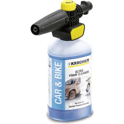 Karcher Plug n Clean Foam Nozzle with Ultra Foam Cleaner for K Pressure Washers 1l