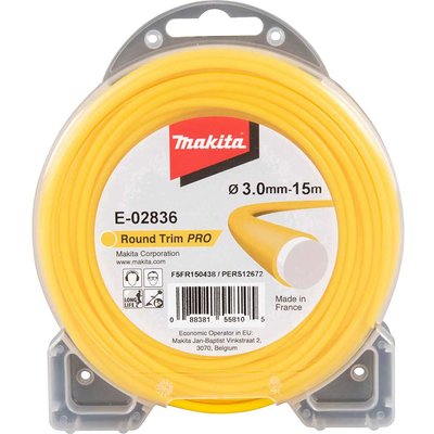 Makita Round Trim Pro Yellow Grass Trimmer Line