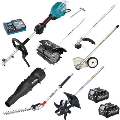 Makita UX01G 40v Max XGT Cordless Brushless Split Shaft Garden Multi Tool Set